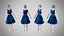 Kleid 33 Saphirnebel Samt