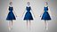 Kleid 33 Saphirnebel Samt