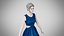 Kleid 33 Saphirnebel Samt