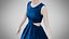 Kleid 33 Saphirnebel Samt