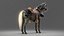 War Horse Rigged 3D Model