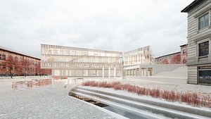 3D Modern Culture Center model