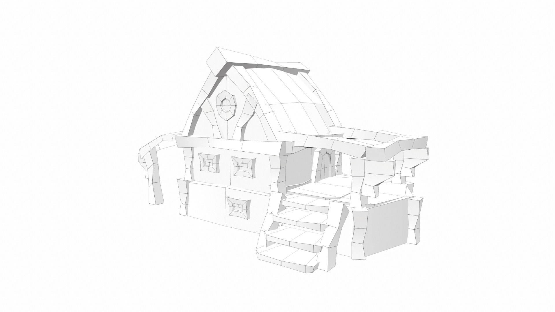 3D Dwarf RTS Fantasy Buildings - TurboSquid 1795616