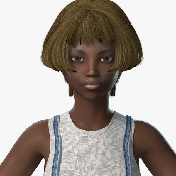 black person women 3D