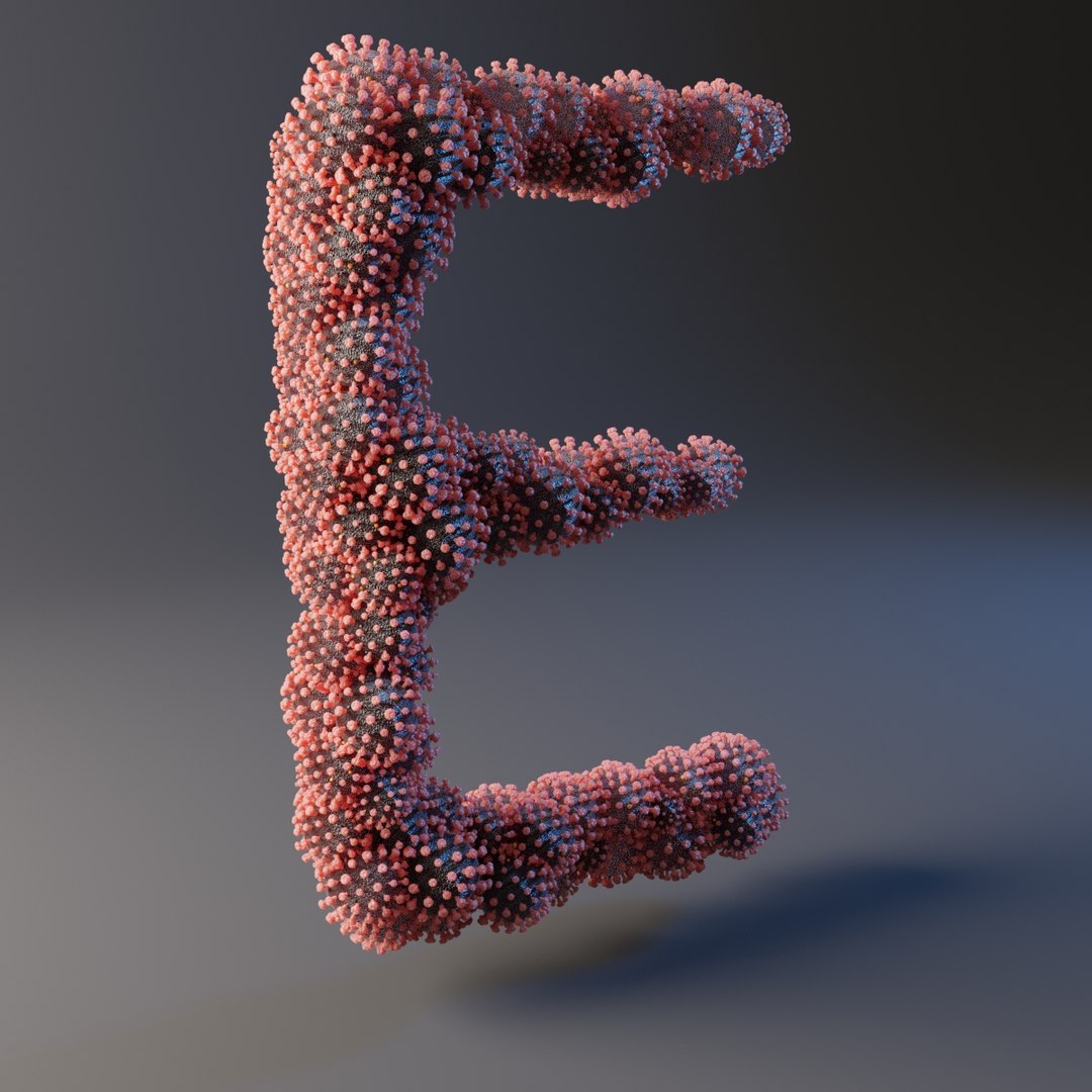 3D Model Letter E Covid 19 - TurboSquid 1548835