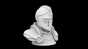 Cursed Knight Bust 3D Print Model model
