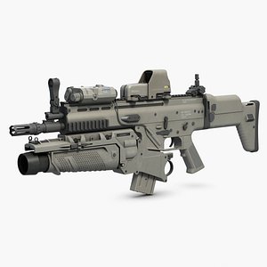 Combat Assault Rifle FN SCAR L with Devices