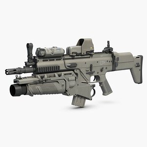 Combat Assault Rifle FN SCAR L with Devices