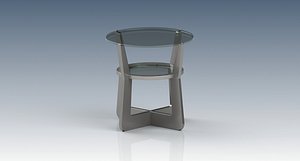 Round glass table
