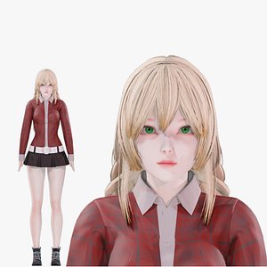 Casual Clothing 0002 - UE5 - Unity - Blender - Animated - Realistic Female Character