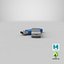 Werbeartikel USB Stick Mockup 03 Blue Open