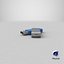 Werbeartikel USB Stick Mockup 03 Blue Open