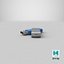 Werbeartikel USB Stick Mockup 03 Blue Open