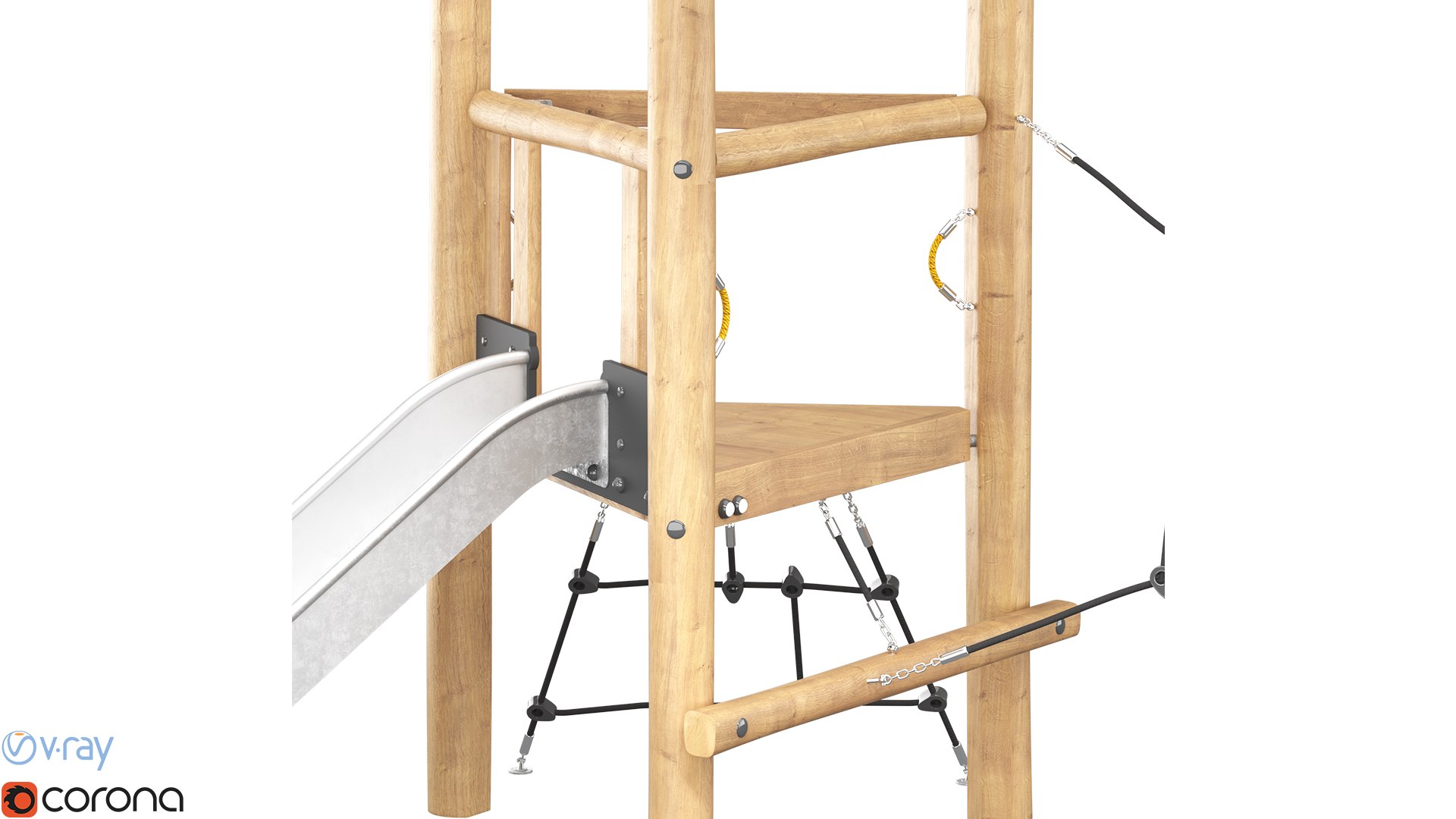 Robina Play System Tower And Net 3D Model - TurboSquid 1836975