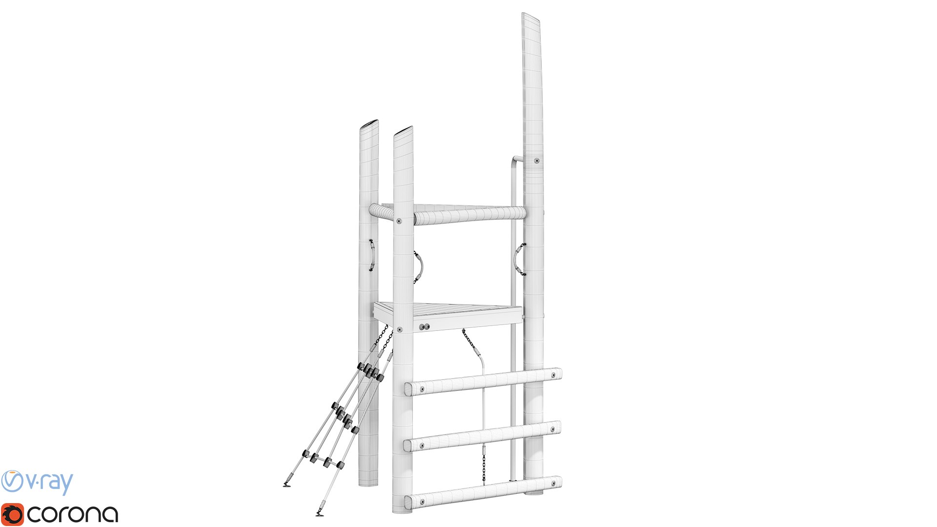 Robina Play System Tower And Net 3D Model - TurboSquid 1836975