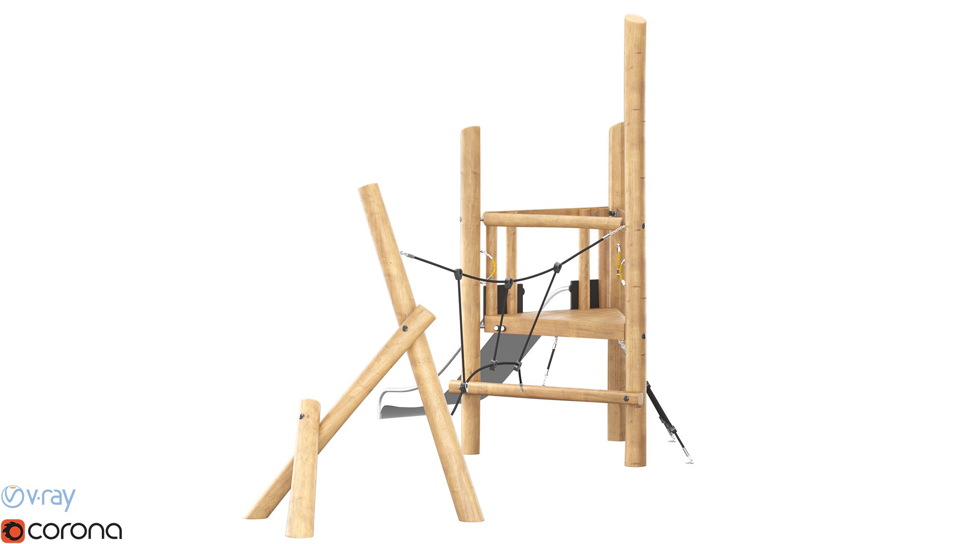 Robina Play System Tower And Net 3D Model - TurboSquid 1836975