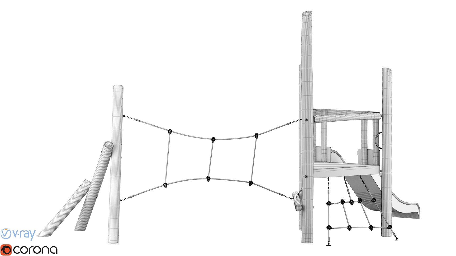 Robina Play System Tower And Net 3D Model - TurboSquid 1836975