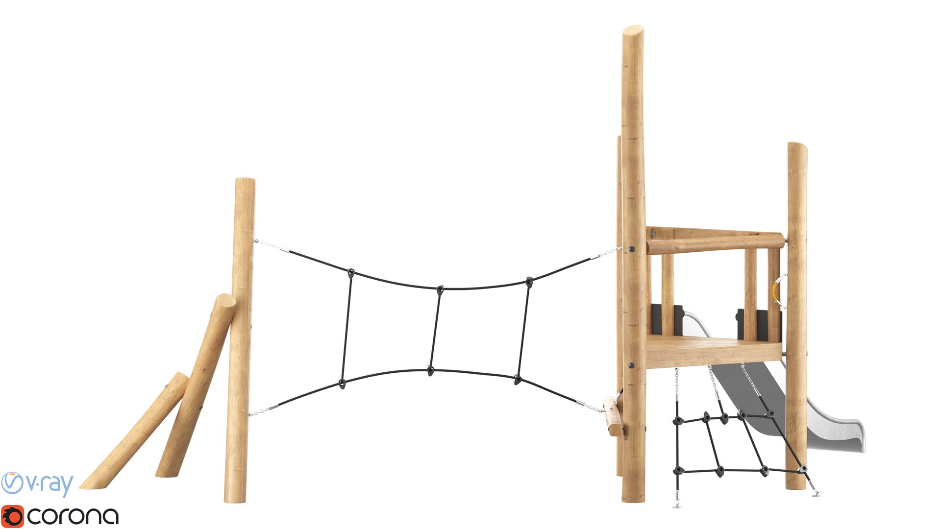Robina Play System Tower And Net 3D Model - TurboSquid 1836975