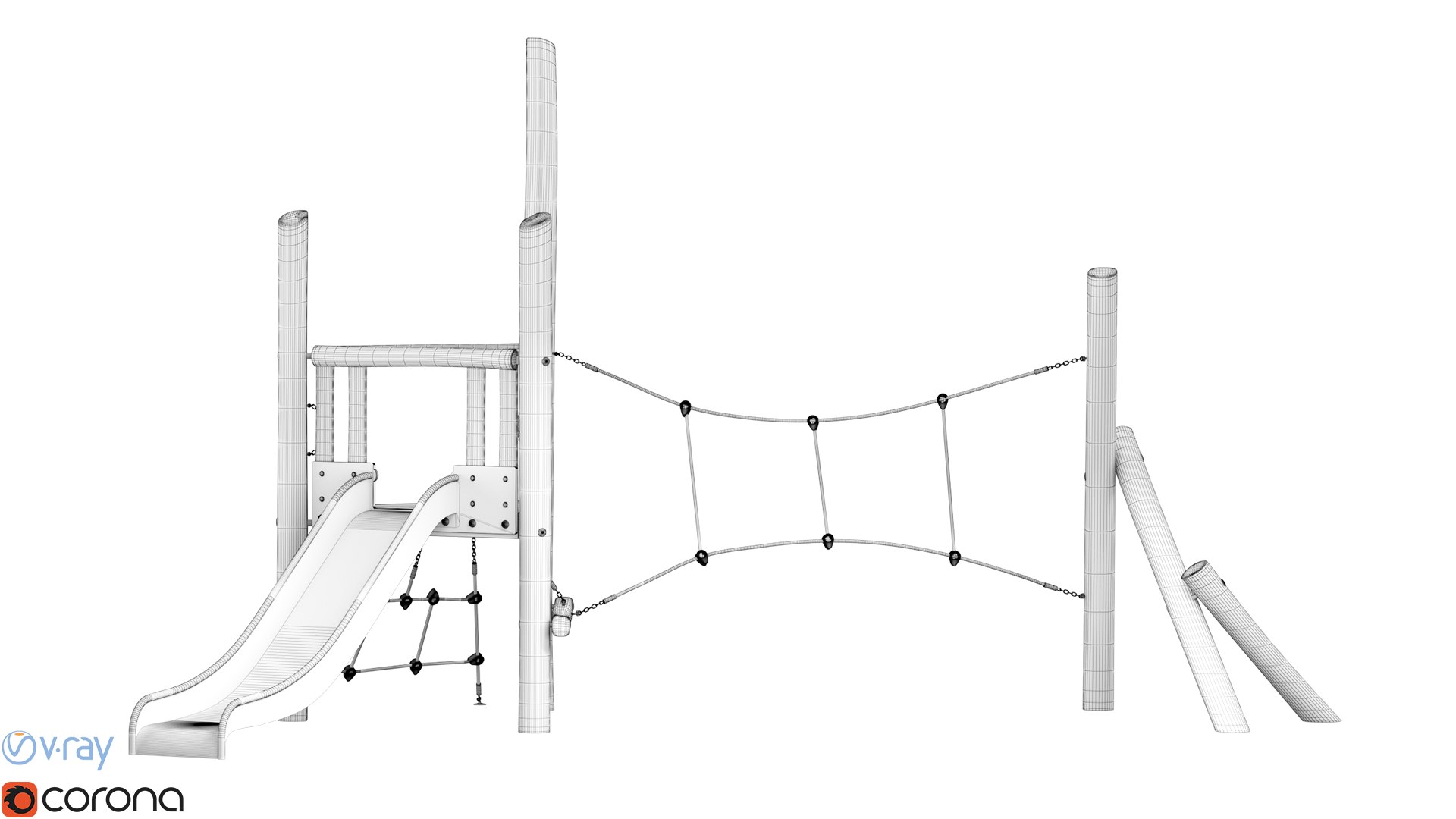 Robina Play System Tower And Net 3D Model - TurboSquid 1836975
