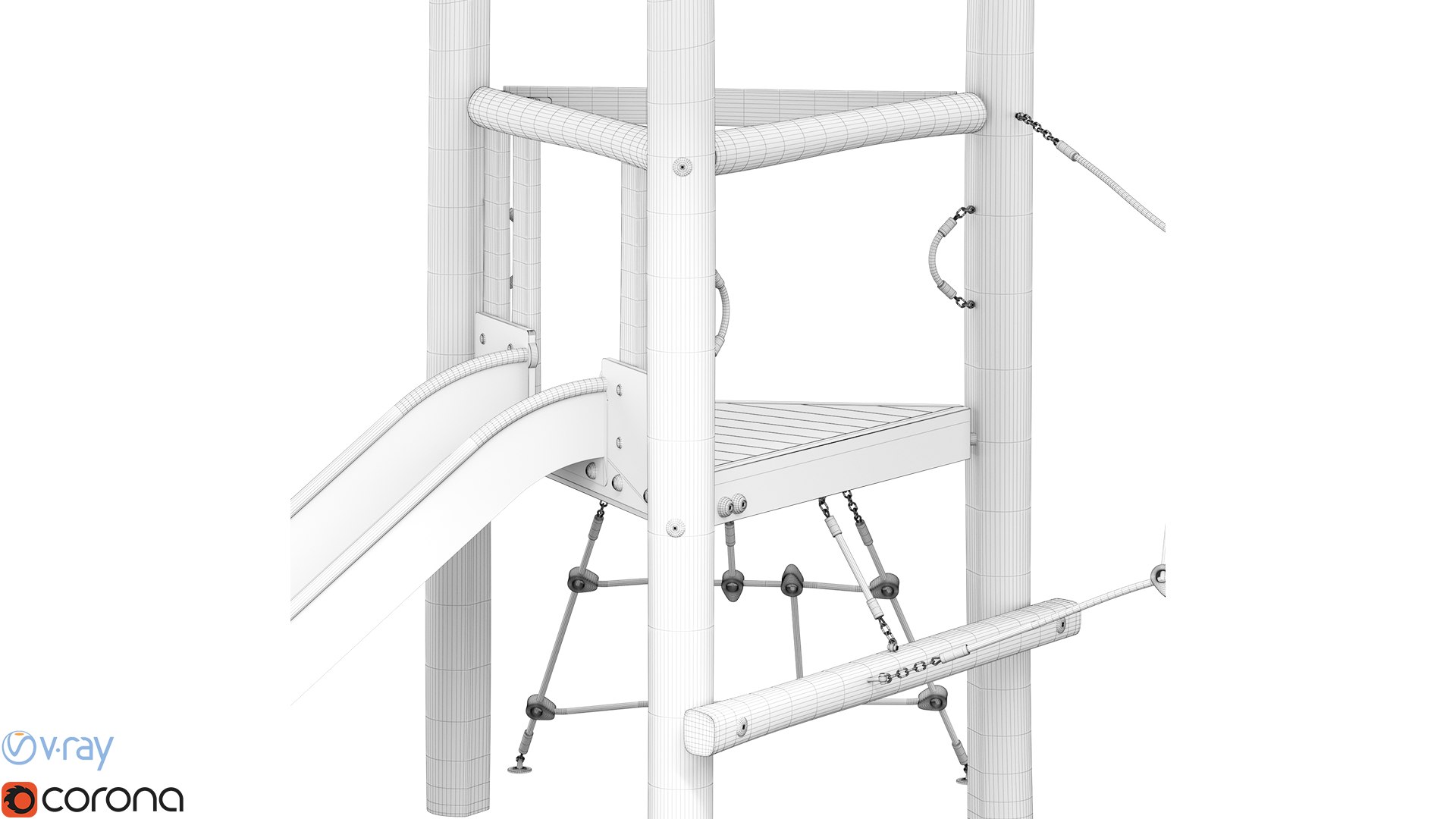 Robina Play System Tower And Net 3D Model - TurboSquid 1836975