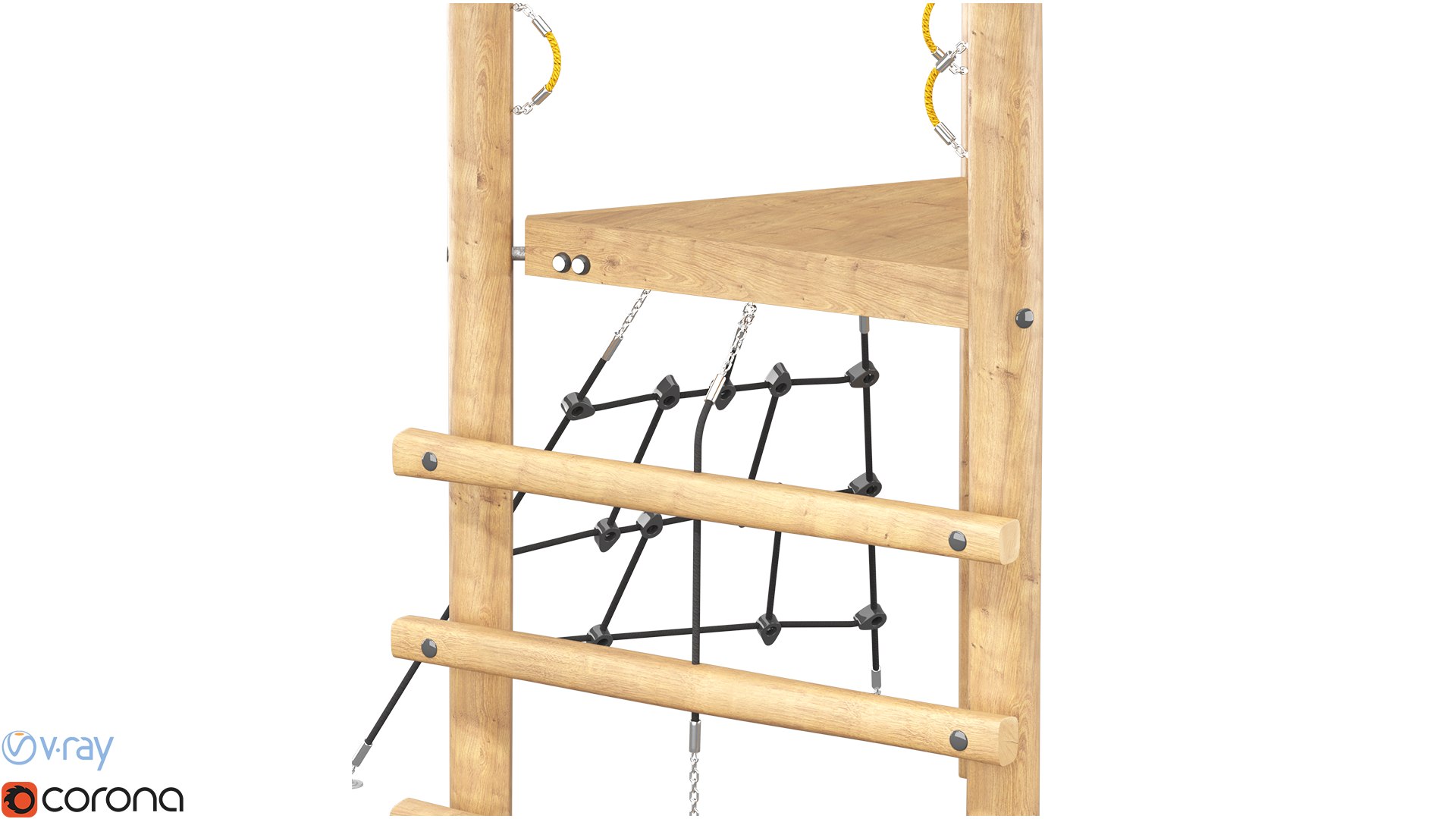 Robina Play System Tower And Net 3D Model - TurboSquid 1836975