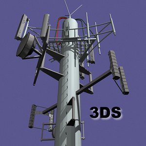 Cell Phone Towers x 5 Mobile telephone Transmission Antenae