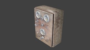 3D model old pneumatic electrical