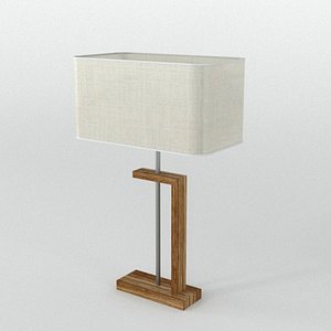 nateza wooden table lamp lighting 3D
