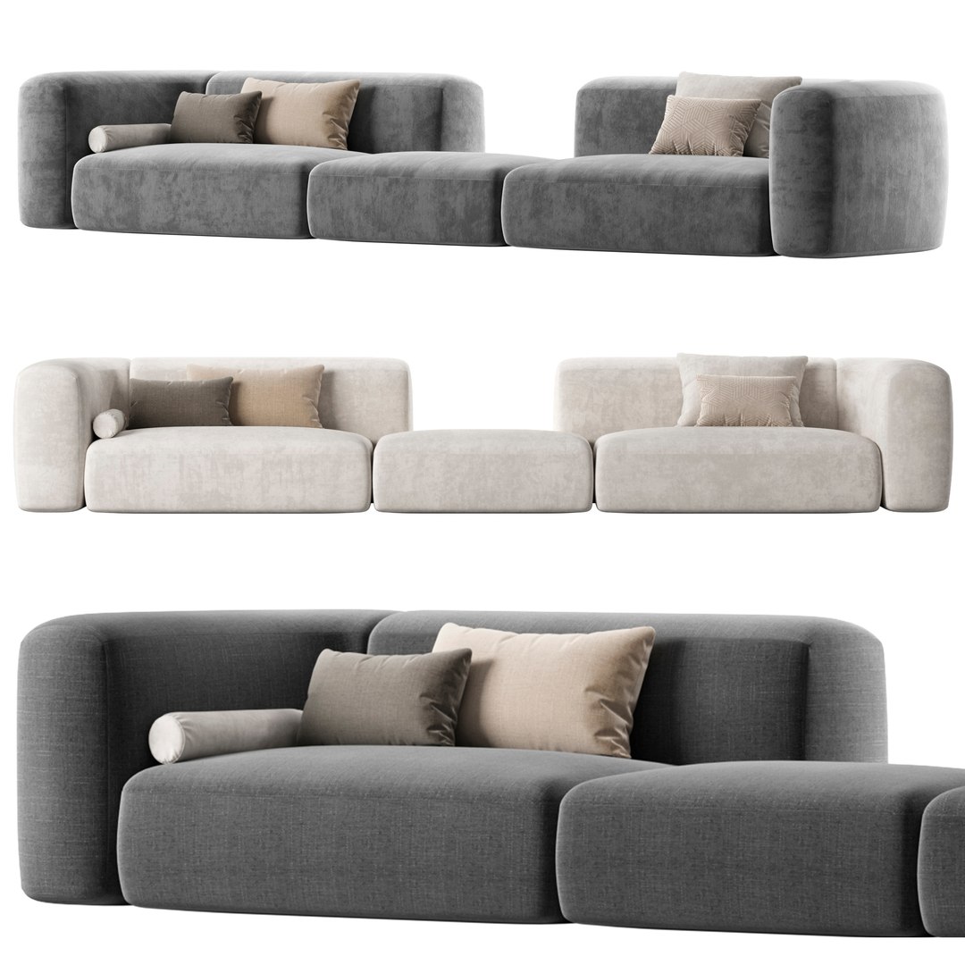 Clara Sofa Baxter 3D Model - TurboSquid 2111383