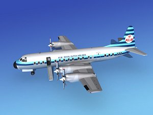 3d model propellers l188 electra lockheed
