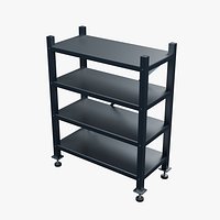 Galvanized Storage Shelving 1250x610mm Configuration 02