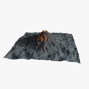 Volcano 3D model