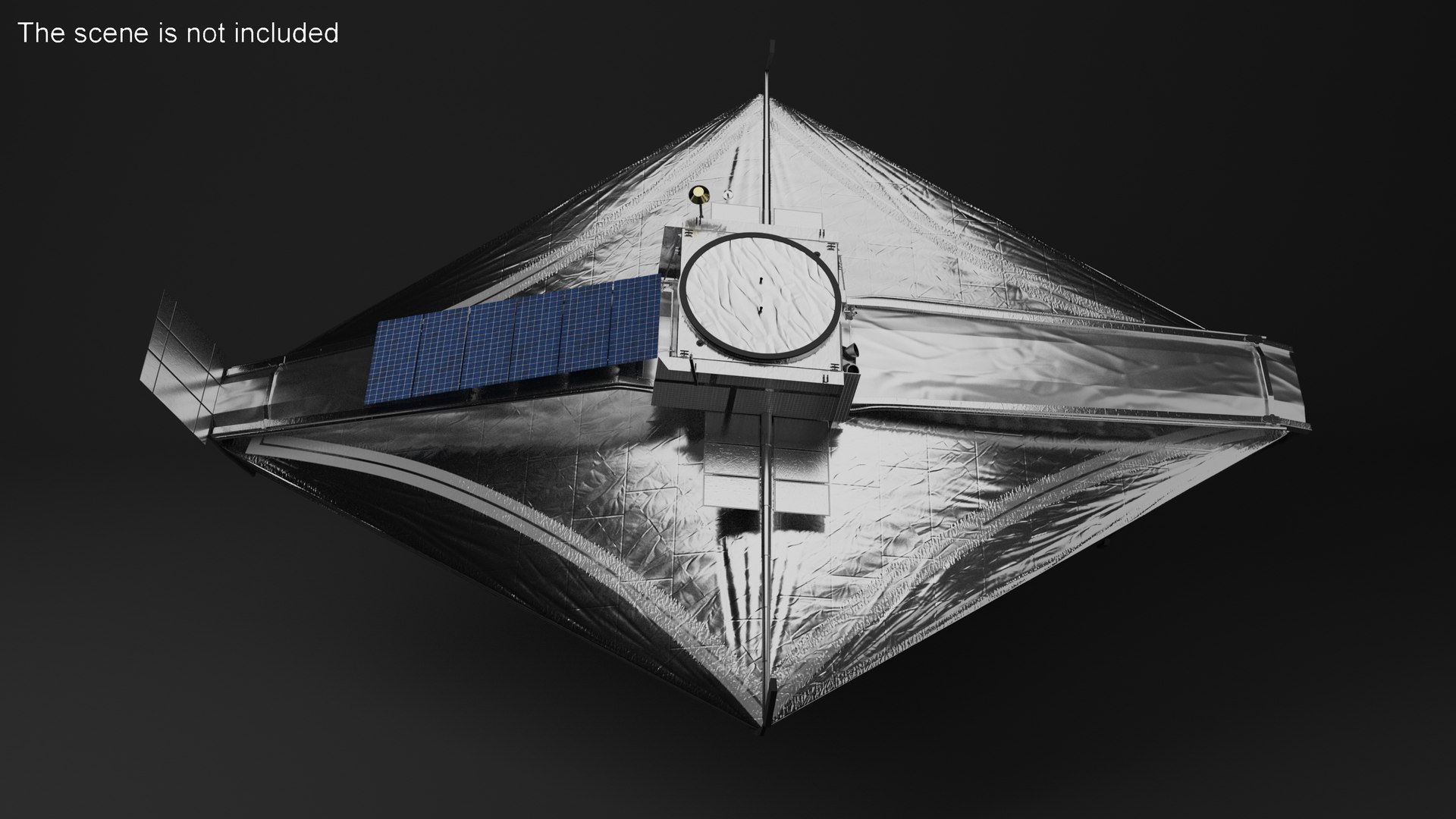 James Webb Space Telescope 3D model https://p.turbosquid.com/ts-thumb/it/9APVwy/4B/jameswebbspacetelescope3dsmodel005/jpg/1671410687/1920x1080/fit_q87/358cb72fa09bfba2d7b9f2cd264654751cba8b38/jameswebbspacetelescope3dsmodel005.jpg