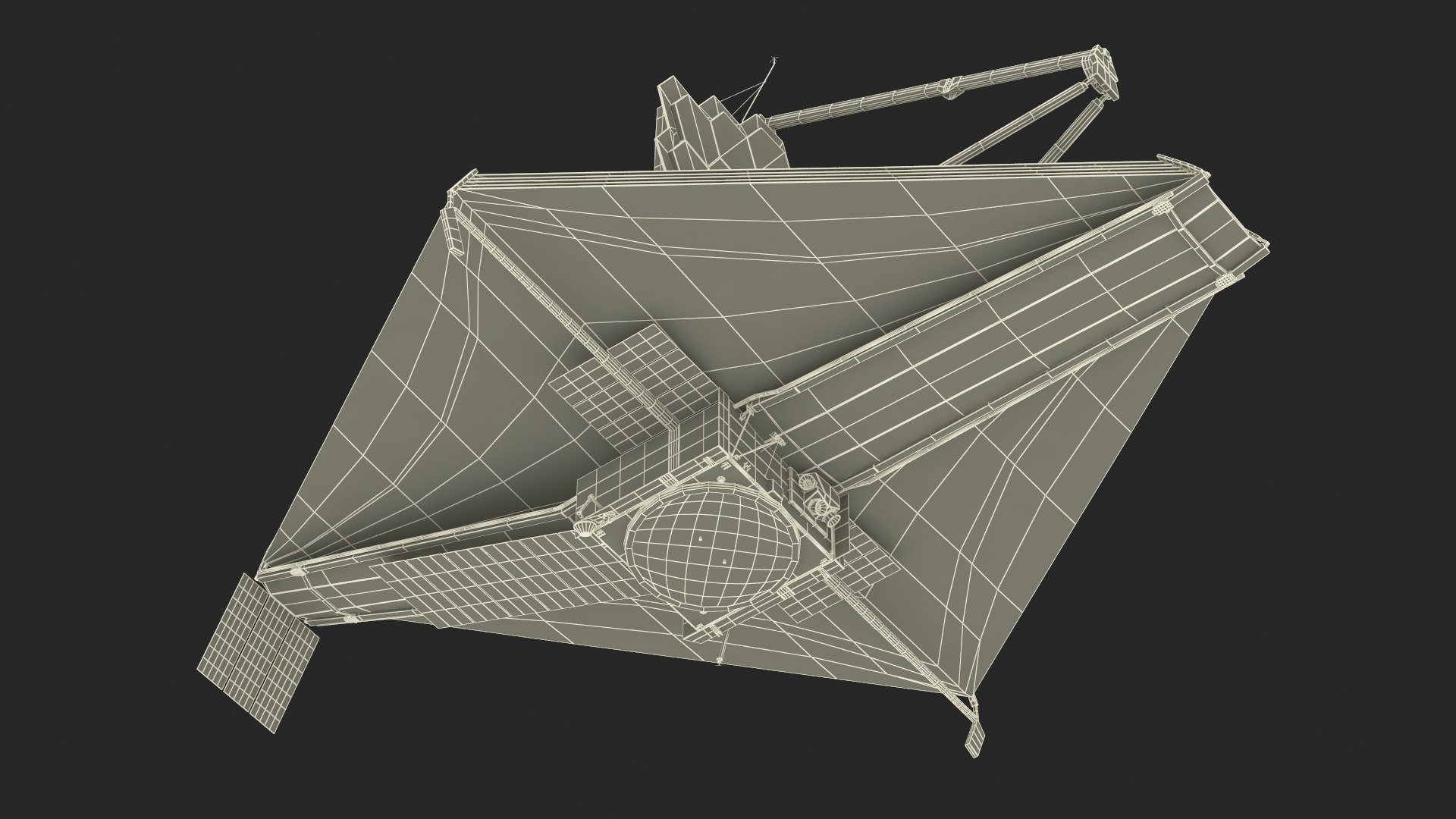 James Webb Space Telescope 3D model https://p.turbosquid.com/ts-thumb/it/9APVwy/kg/jameswebbspacetelescope3dsmodel031/jpg/1671410759/1920x1080/fit_q87/2f6e30193065c9f92ef6925c0eac5b5ed3e1e563/jameswebbspacetelescope3dsmodel031.jpg