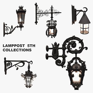 3d model street lamps