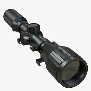 rifle scope 3D model