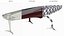 High-Speed Yacht Foiling Hull AC75 Red