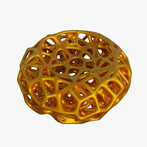 Parametric Organic Geometry Voronoi Torus