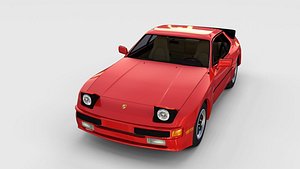 3ds max porsche 944 interior