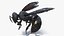 Carpenter Bee Insect Black Ready Pose