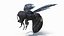 Carpenter Bee Insect Black Ready Pose 3D