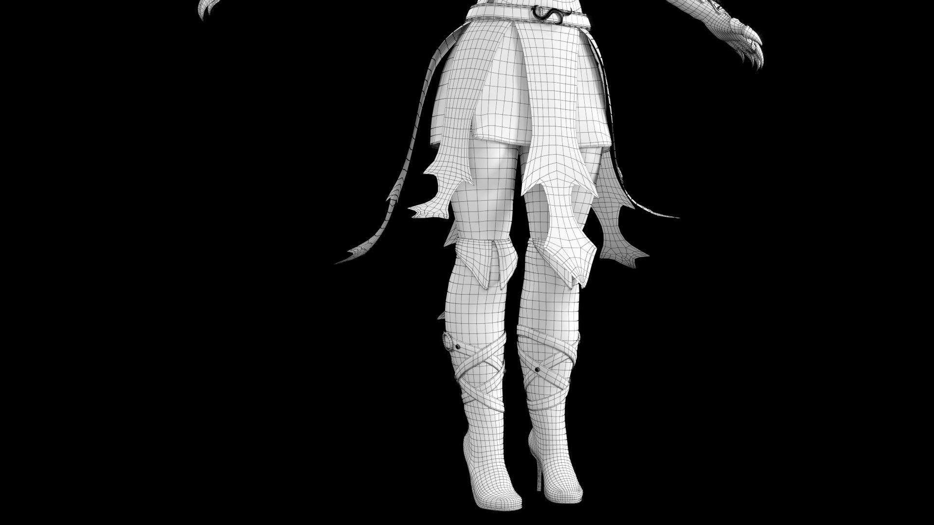 Female mage 3D model - TurboSquid 1623707