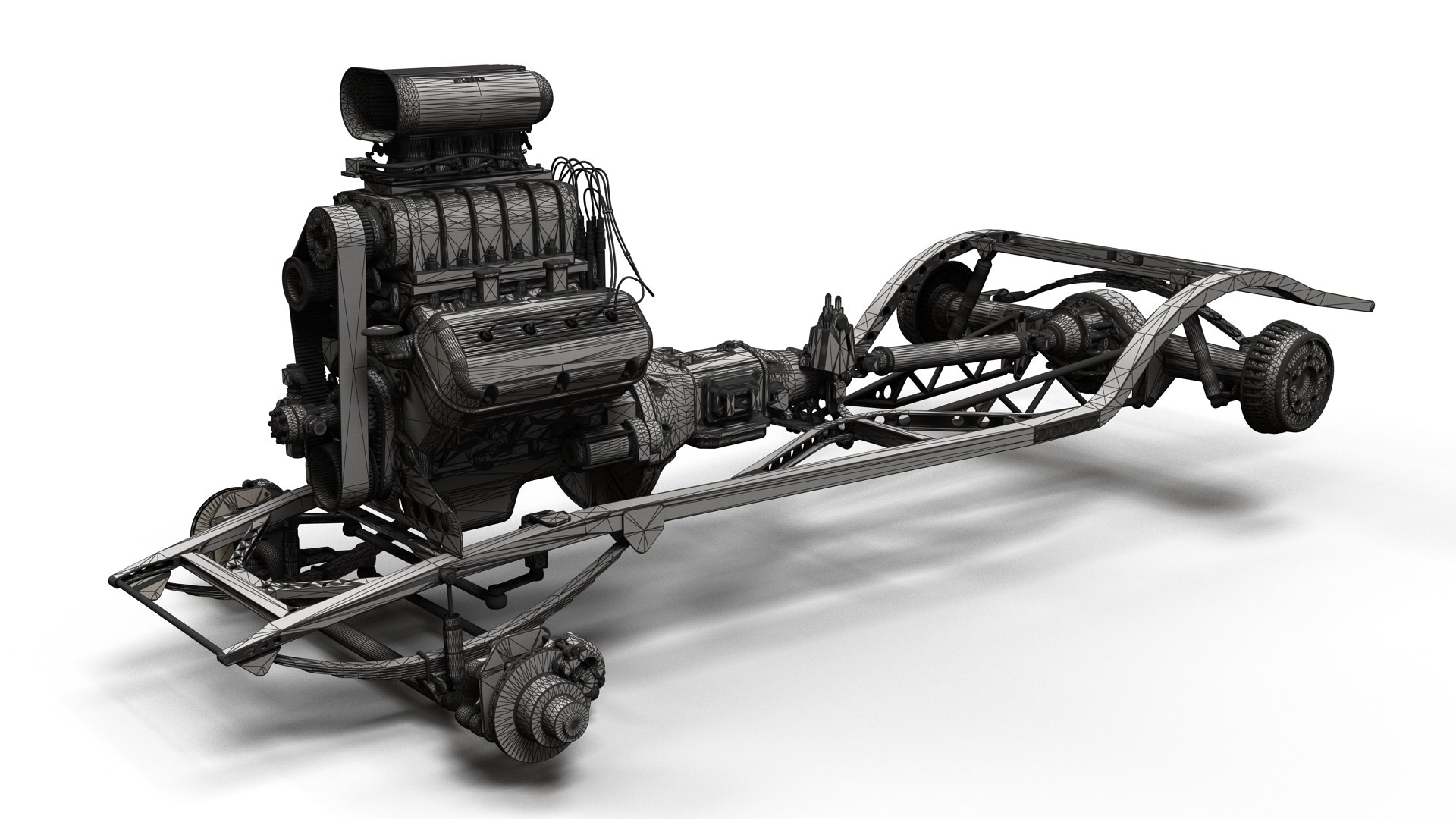 Custom Hotrod Frame 3D Model - TurboSquid 1648883