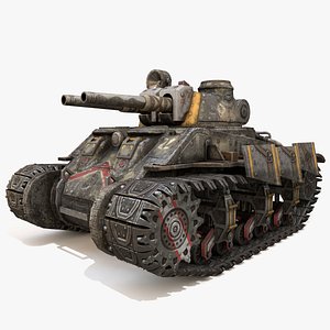 tank apocalyptic 3D model