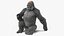Eastern Gorilla Sitting Pose Fur