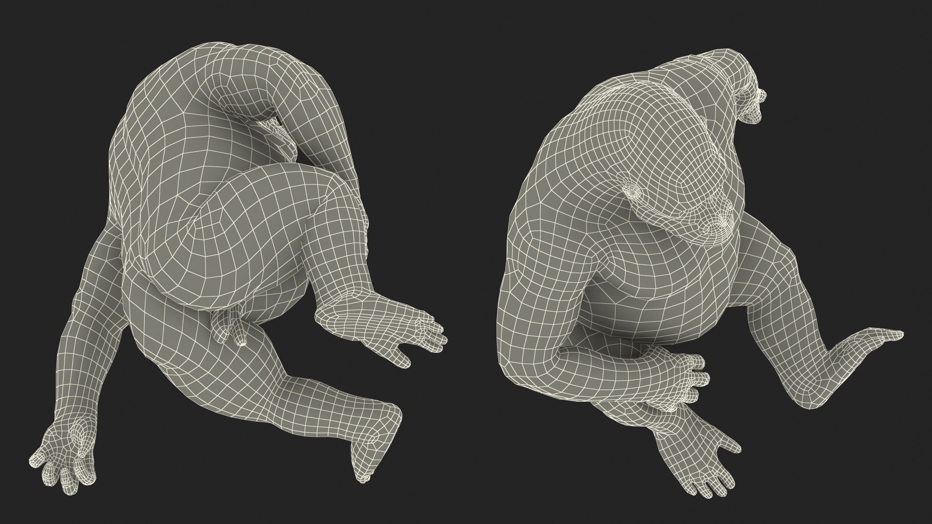 3D Eastern Gorilla Sitting Pose Fur model https://p.turbosquid.com/ts-thumb/it/TV0gz5/sk/easterngorillasittingposefurmb3dmodel024/jpg/1708586546/1920x1080/fit_q87/be3e8def58654934cb062e6c59654b1a3e1fdfef/easterngorillasittingposefurmb3dmodel024.jpg