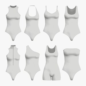 SLEEVELESS BODYSUITS PACK fv2 zpac obj fbx highpoly