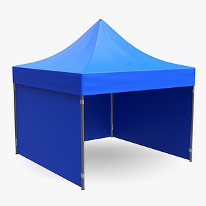 3D mockup display tent model