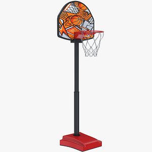 3D Adjustable Basketball Hoop with Stand
