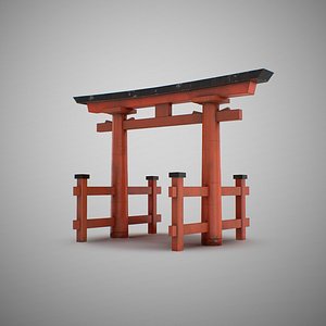 3D japan gate